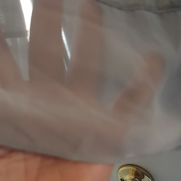 Lane Bryant Gray With Sheer Silver Material At Bottom And Neck Tunic Size 26-28 - Picture 2 of 7